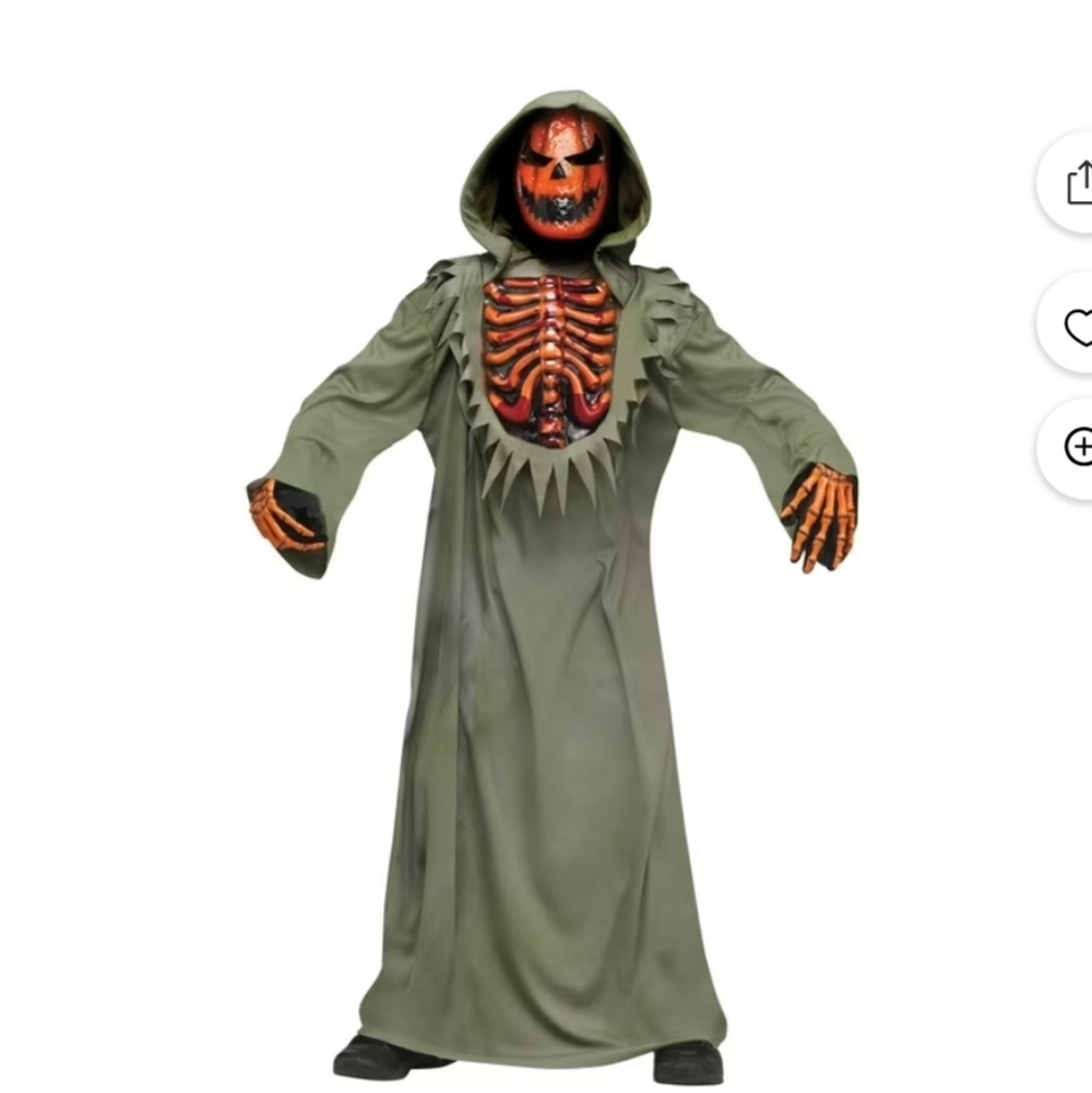 Evil Bleeding Pumpkin Kids Costume - NWT Size S 4-6